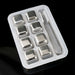 304 stainless stone cube for wine 8 pack silver