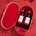 two bottle wine box red